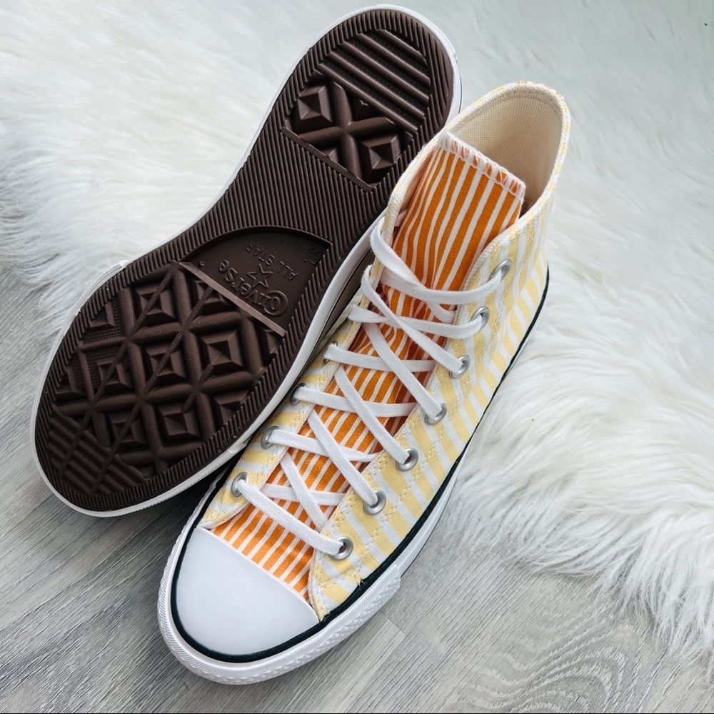 NWT Converse Chuck Taylor All Star Lift Platform Stripes Women’s Shoes - Picture 3 of 8